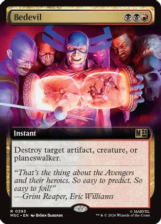 Bedevil (Extended Art) (MSC-393)  Foil - Commander: Marvel Super Heroes