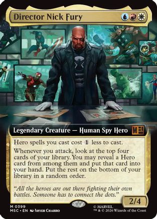 Director Nick Fury (Extended Art) (MSC-399)  Foil - Commander: Marvel Super Heroes