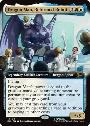 Dragon Man, Reformed Robot (Extended Art) (MSC-400)  Foil - Commander: Marvel Super Heroes