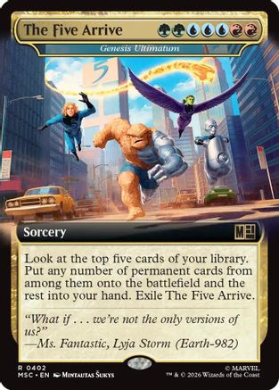 The Five Arrive - Genesis Ultimatum (Extended Art) (MSC-402)  - Commander: Marvel Super Heroes