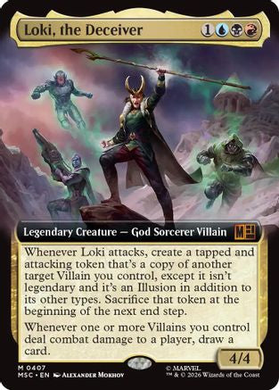 Loki, the Deceiver (Extended Art) (MSC-407)  - Commander: Marvel Super Heroes