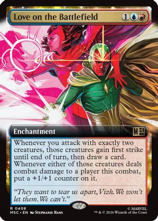 Love on the Battlefield (Extended Art) (MSC-408)  - Commander: Marvel Super Heroes