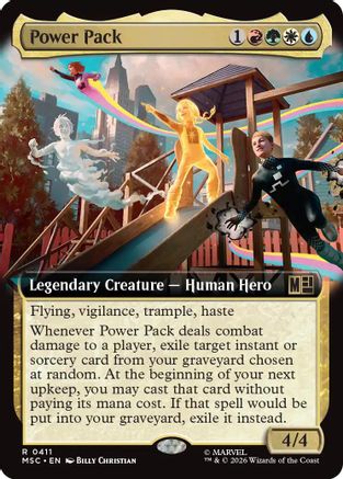 Power Pack (Extended Art) (MSC-411)  - Commander: Marvel Super Heroes