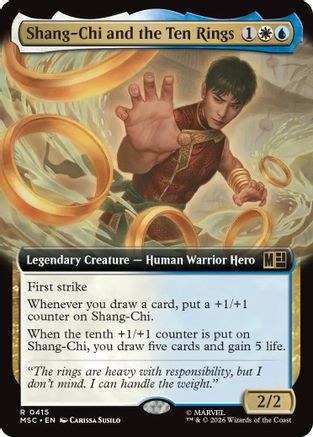 Shang-Chi and the Ten Rings (Extended Art) (MSC-415)  Foil - Commander: Marvel Super Heroes