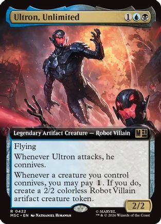 Ultron, Unlimited (Extended Art) (MSC-422)  Foil - Commander: Marvel Super Heroes