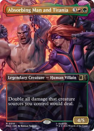 Absorbing Man and Titania (Borderless) (MSC-510)  - Commander: Marvel Super Heroes