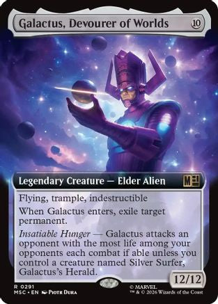 Galactus, Devourer of Worlds (Extended Art) (MSC-291)  Foil - Commander: Marvel Super Heroes