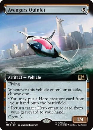 Avengers Quinjet - Hammer of Nazahn (Extended Art) (MSC-426)  - Commander: Marvel Super Heroes