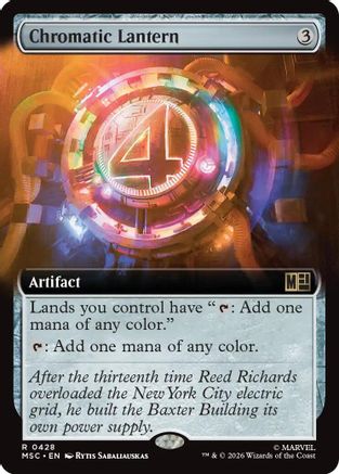 Chromatic Lantern (Extended Art) (MSC-428)  Foil - Commander: Marvel Super Heroes