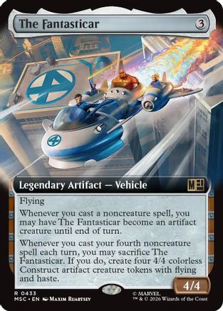 The Fantasticar (Extended Art) (MSC-433)  - Commander: Marvel Super Heroes
