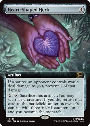 Heart-Shaped Herb (Extended Art) (MSC-435)  Foil - Commander: Marvel Super Heroes