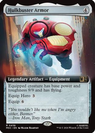 Hulkbuster Armor (Extended Art) (MSC-438)  - Commander: Marvel Super Heroes