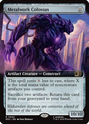 Metalwork Colossus (Extended Art) (MSC-442)  - Commander: Marvel Super Heroes