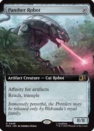 Panther Robot (Extended Art) (MSC-448)  Foil - Commander: Marvel Super Heroes