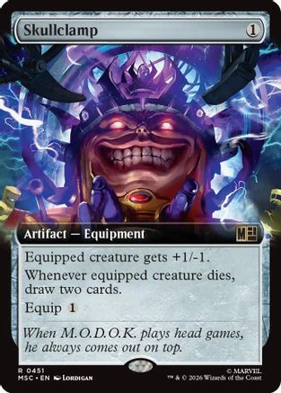 Skullclamp (Extended Art) (MSC-451)  - Commander: Marvel Super Heroes