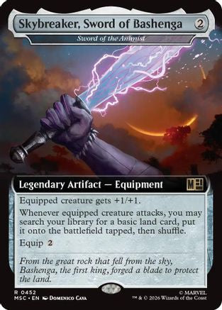 Skybreaker, Sword of Bashenga - Sword of the Animist (Extended Art) (MSC-452)  - Commander: Marvel Super Heroes