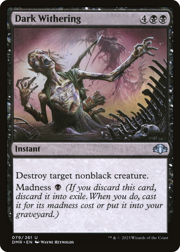 Dark Withering (DMR-079)  Foil - Dominaria Remastered