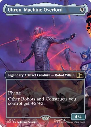 Ultron, Machine Overlord (Borderless) (MSC-507)  - Commander: Marvel Super Heroes