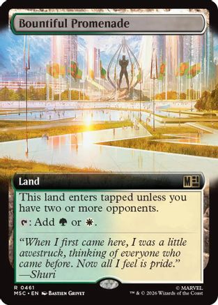 Bountiful Promenade (Extended Art) (MSC-461)  - Commander: Marvel Super Heroes