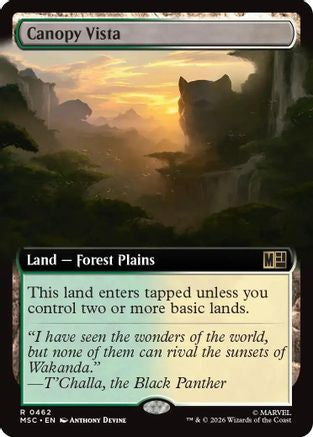 Canopy Vista (Extended Art) (MSC-462)  Foil - Commander: Marvel Super Heroes