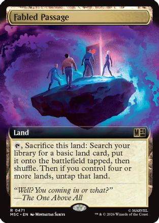 Fabled Passage (Extended Art) (MSC-471)  Foil - Commander: Marvel Super Heroes