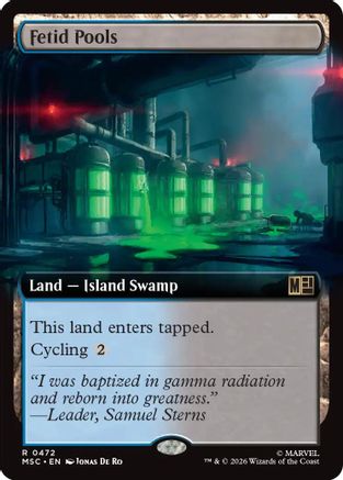 Fetid Pools (Extended Art) (MSC-472)  Foil - Commander: Marvel Super Heroes