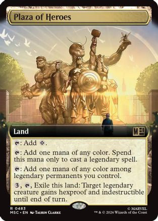 Plaza of Heroes (Extended Art) (MSC-483)  - Commander: Marvel Super Heroes