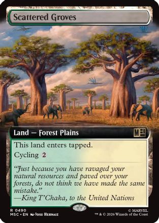 Scattered Groves (Extended Art) (MSC-490)  - Commander: Marvel Super Heroes