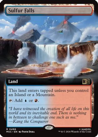 Sulfur Falls (Extended Art) (MSC-496)  - Commander: Marvel Super Heroes