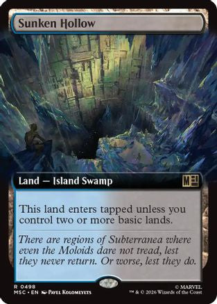 Sunken Hollow (Extended Art) (MSC-498)  - Commander: Marvel Super Heroes