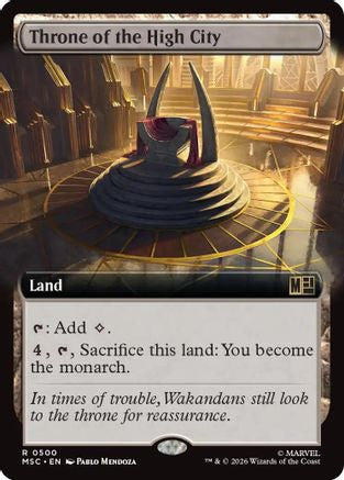Throne of the High City (Extended Art) (MSC-500)  - Commander: Marvel Super Heroes
