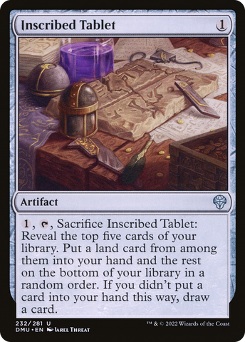 Inscribed Tablet (DMU-232)  - Dominaria United