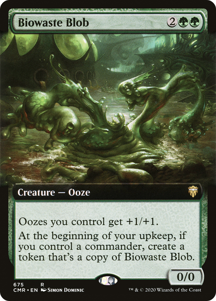 Biowaste Blob (Extended Art) (CMR-675)  - Commander Legends: (Extended Art)