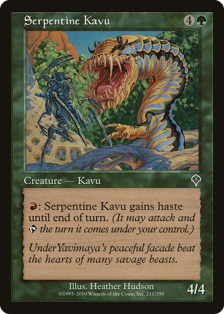 Serpentine Kavu (INV-211)  Foil - Invasion