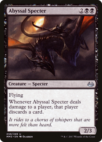 Abyssal Specter (MM3-059)  Foil - Modern Masters 2017
