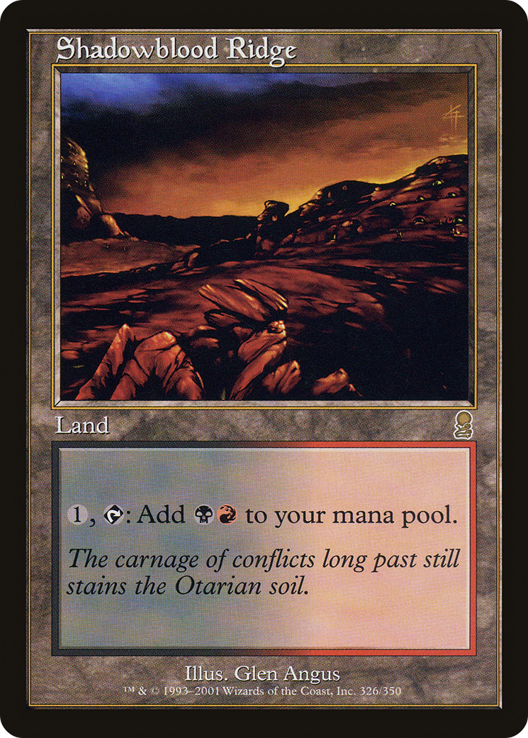 Shadowblood Ridge (ODY-326)  Foil - Odyssey