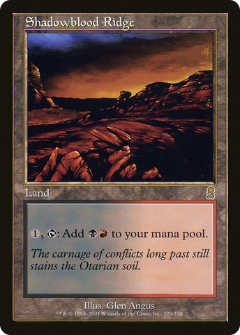 Shadowblood Ridge (ODY-326)  Foil - Odyssey