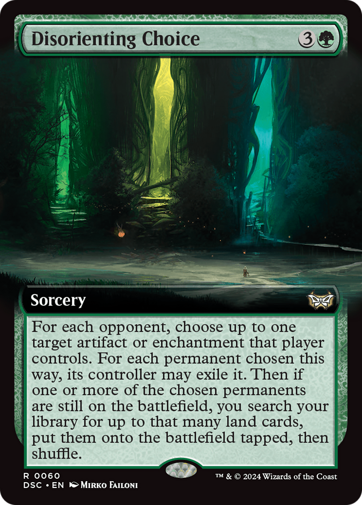 Disorienting Choice (Extended Art) (DSC-060)  - Duskmourn: House of Horror Commander: (Extended Art)
