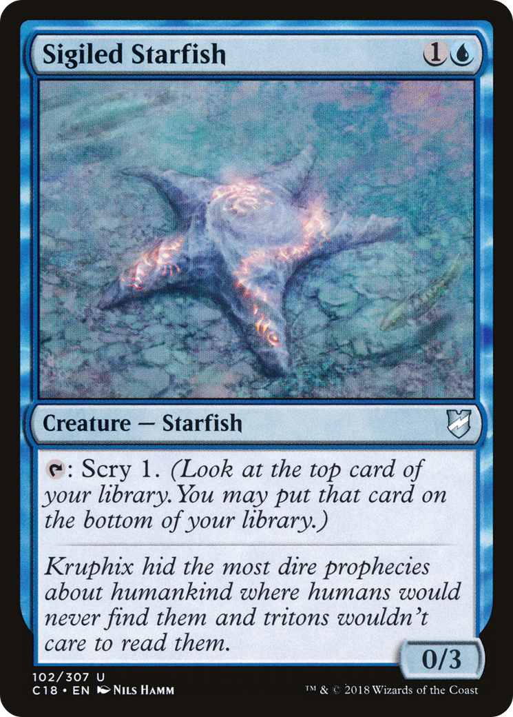 Sigiled Starfish (C18-102)  - Commander 2018