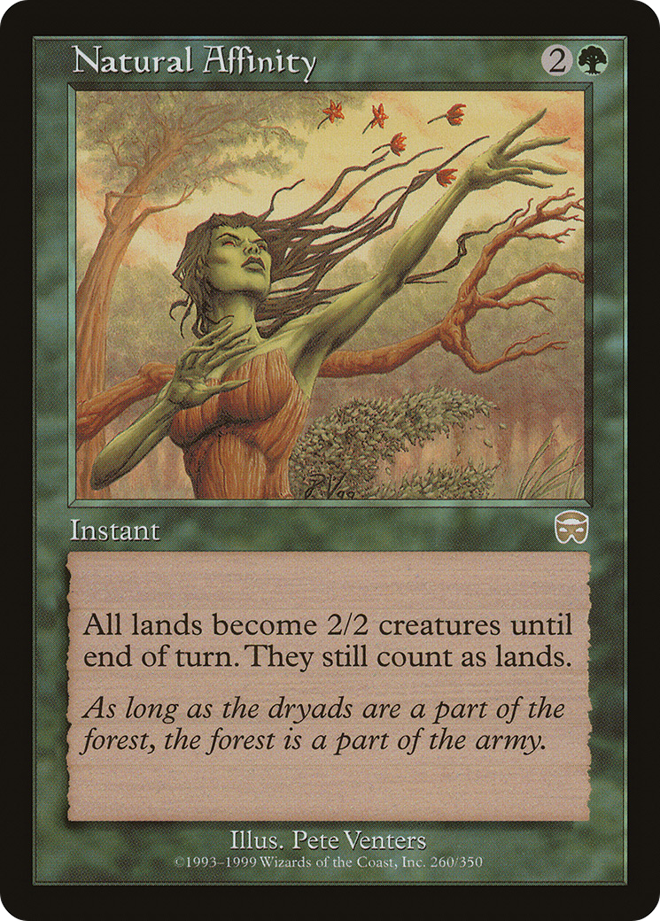Natural Affinity (MMQ-260)  Foil - Mercadian Masques