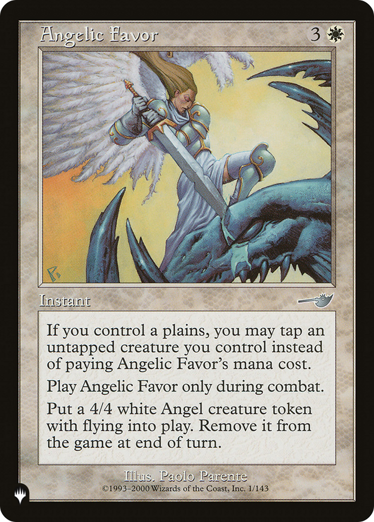 Angelic Favor (LIST-NEM-1)  - The List