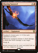 Blazing Sunsteel (CMR-364)  - Commander Legends