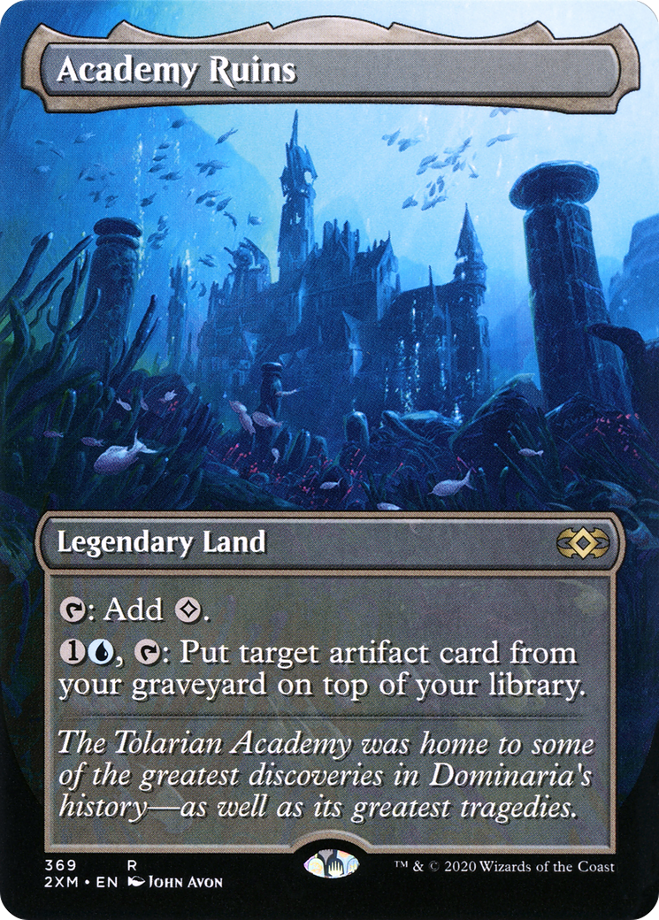 Academy Ruins (Borderless) (2XM-369)  Foil - Double Masters