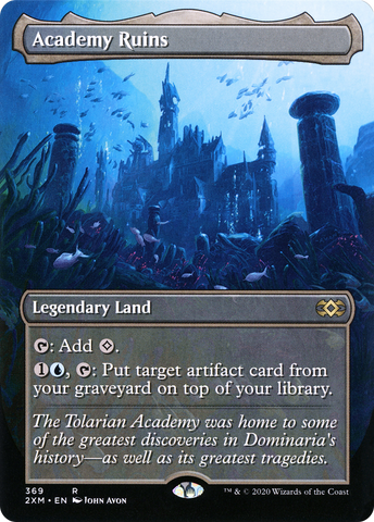 Academy Ruins (Borderless) (2XM-369)  Foil - Double Masters