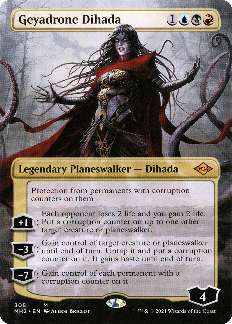 Geyadrone Dihada (Borderless) (MH2-305)  Foil - Modern Horizons 2