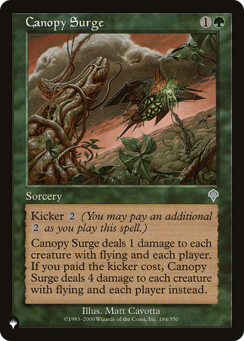 Canopy Surge (LIST-INV-184)  - The List