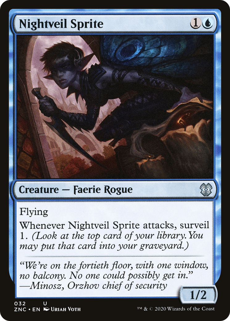 Nightveil Sprite (ZNC-032)  - Zendikar Rising Commander