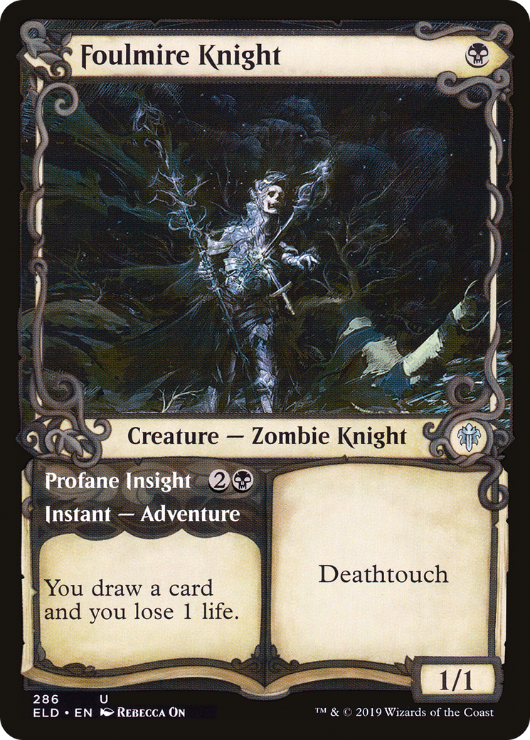 Foulmire Knight (Showcase) (ELD-286)  - Throne of Eldraine: (Showcase)