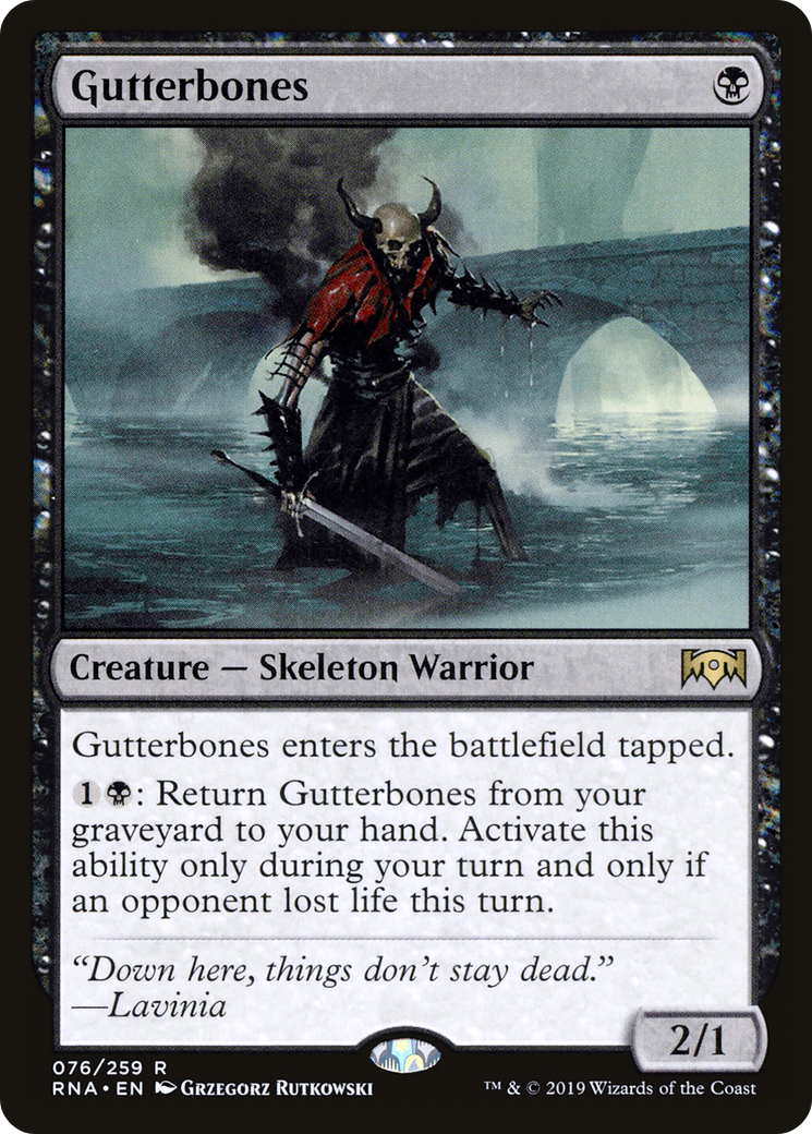 Gutterbones (RNA-076)  - Ravnica Allegiance