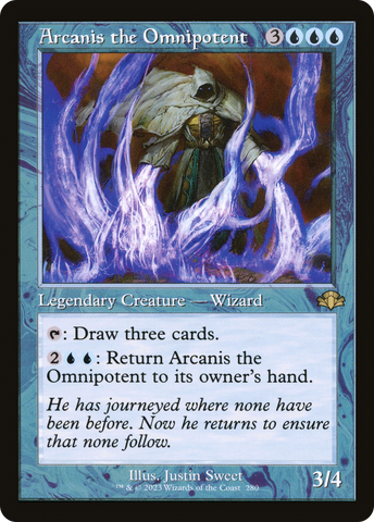 Arcanis the Omnipotent (Retro Frame) (DMR-280)  - Dominaria Remastered